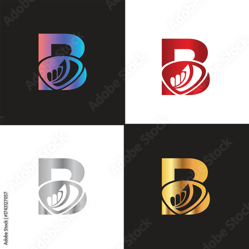 Letter B logo, B logo, Business logo, modern, minimal logo, design, colourful, icon, shape, symbol, brand, business identity, elegant, luxury, logotype, branding, custom, abstract