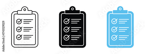 Task checklist icon vector. project management or assignments with tick marks symbol. vector illustration.