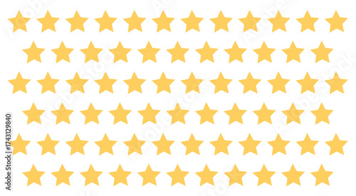 Star set icon vector. celebrating success and achievement symbol. vector illustration.