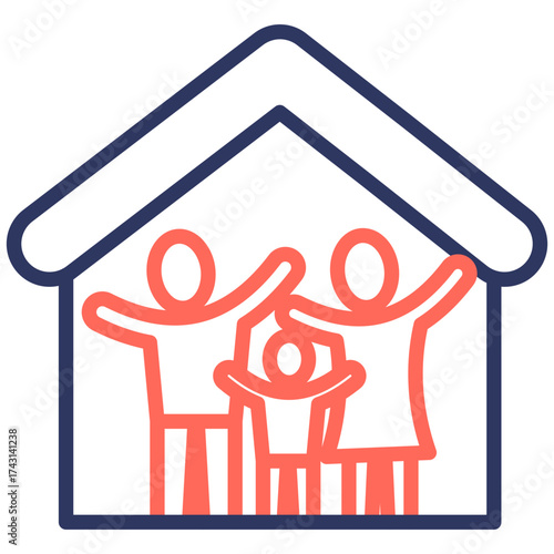 Family Bonds line color icon