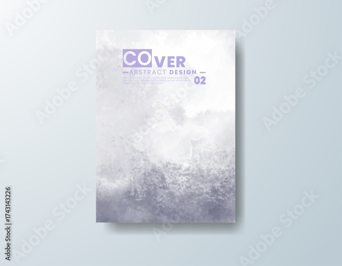 Cards with watercolor background. Design for your cover, date, postcard, banner, logo.