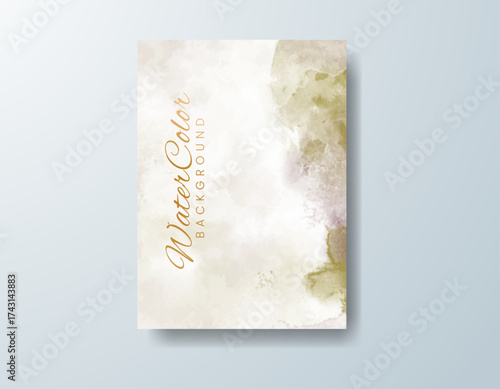 Cards with watercolor background. Design for your cover, date, postcard, banner, logo.