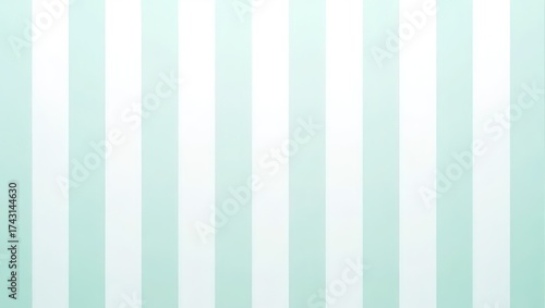 Aesthetic Pastel Mint Green and White Vertical Stripes Background.