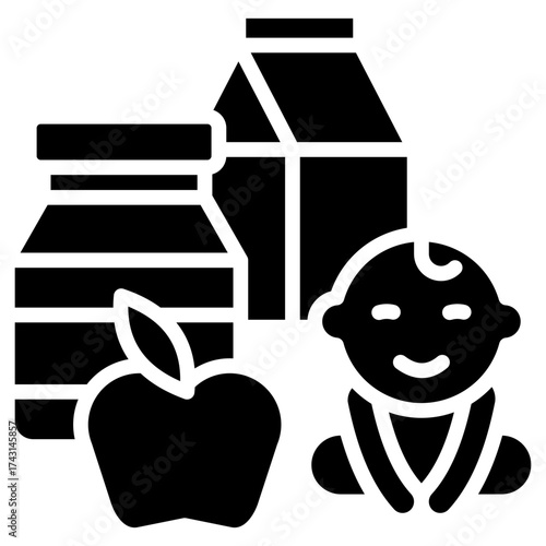 Child Nutrition glyph icon