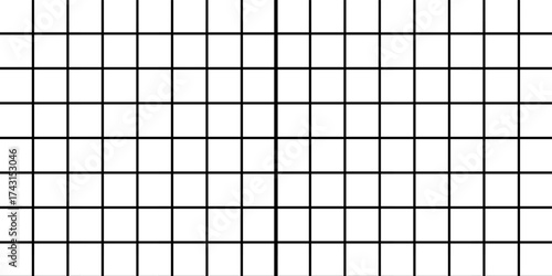 Square grid pattern vector illustration. Seamless background inspired by math notebook paper. Perfect for educational, architectural, or engineering design use.
