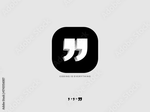 logo coding vector,programmer logo icon, technology, symbol code logo illustration, coding. vector suitable for your media design logo 