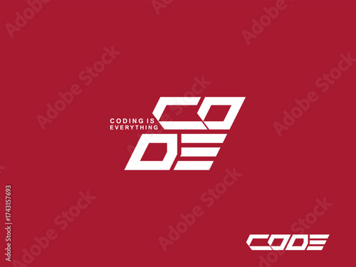 logo coding vector,programmer logo icon, technology, symbol code logo illustration, coding. vector suitable for your media design logo 