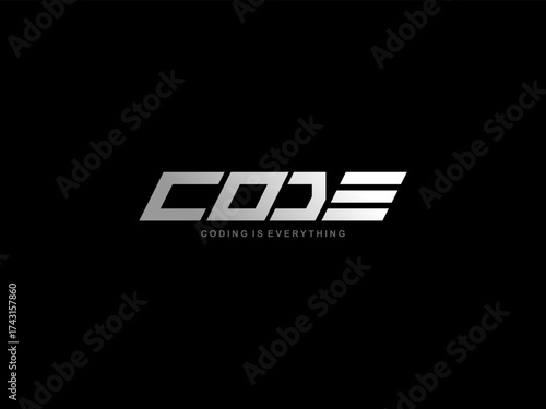 logo coding vector,programmer logo icon, technology, symbol code logo illustration, coding. vector suitable for your media design logo 