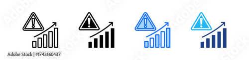 Investment Risk Icon Set Multiple Style Collection