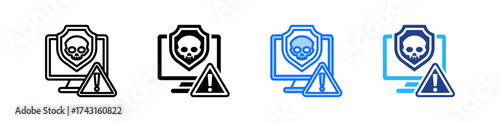 Internal Fraud Risk Icon Set Multiple Style Collection