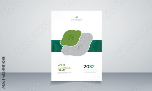 Corporate business proposal catalog cover design template
