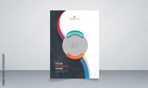 Corporate business proposal catalog cover design template
