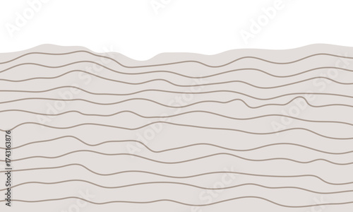 Brown soil layers. Sedimentary strata