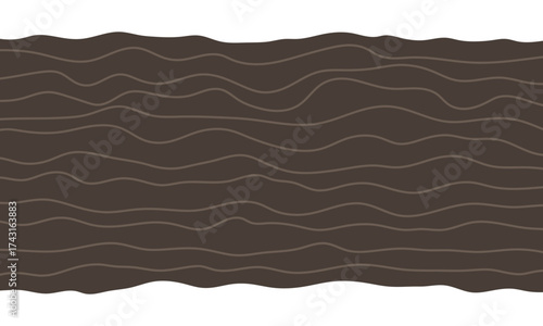 Brown soil layers. Sedimentary strata