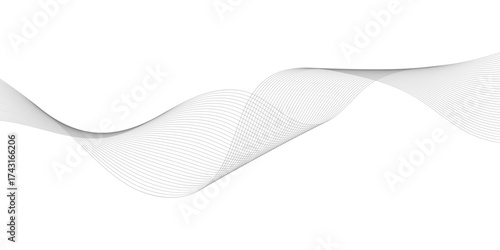 Abstract wavy grey blend technology liens background.  Abstract frequency sound wave lines and twisted curve lines background eps 10.