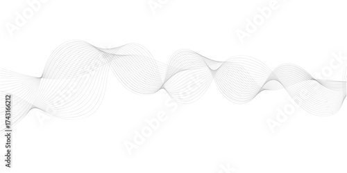 Abstract wavy grey blend technology liens background.  Abstract frequency sound wave lines and twisted curve lines background eps 10.
