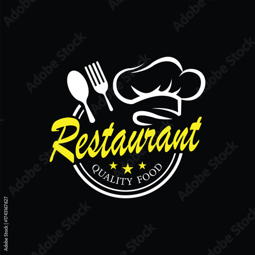 Creative and Modern restaurant logo design template Stock Vectors and Vector Art.