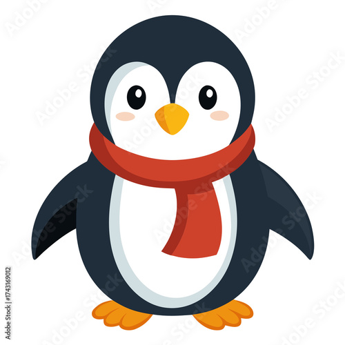 penguin on the snow