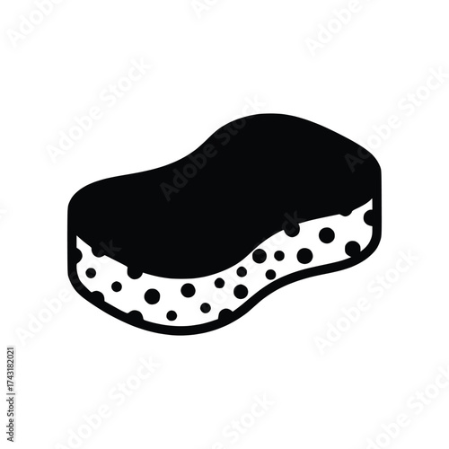 Cleaning Sponge Porous Solid Glyph Icon