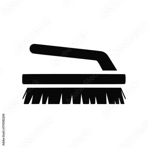 Scrub Brush Solid Glyph Icon