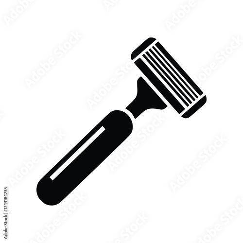 Disposable Safety Razor Shaving Tool Solid Glyph Icon