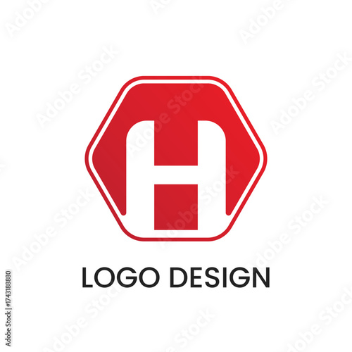 Creative H Brand Logo Design Template