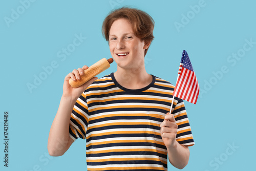 Young happy man with tasty ...