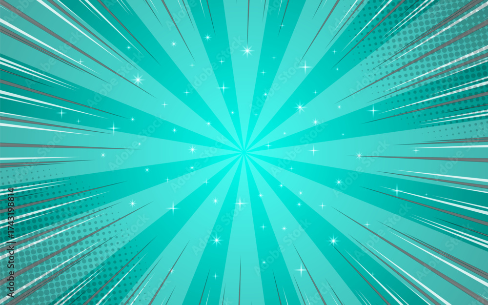 Obraz premium Comic background with halftone. Vector background for your illustrations.