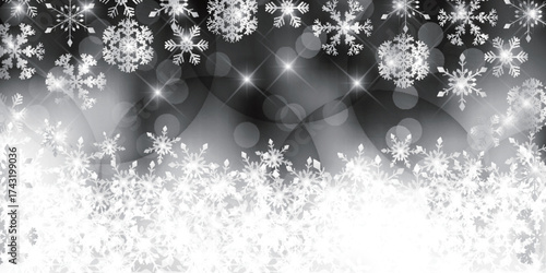 雪　クリスマス　冬　光　背景