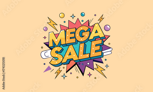 Mega Sale Comic Banner