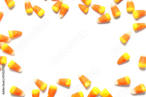 Frame made of Halloween can...