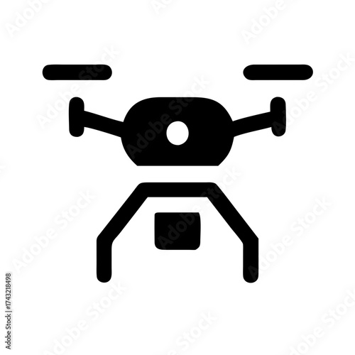 Drone icon, representing aerial technology and innovation