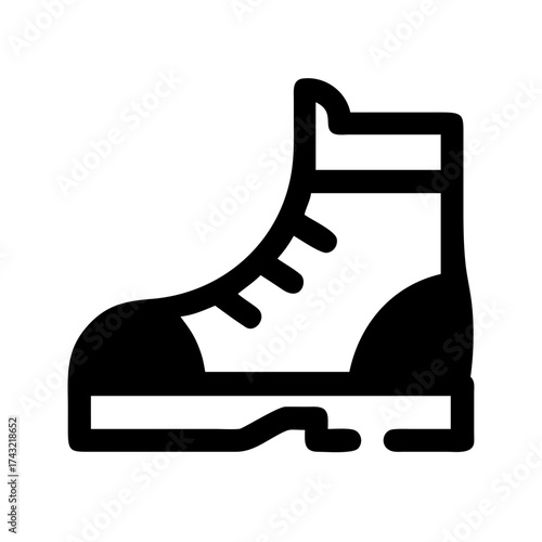 Hiking boot icon, representing outdoor activities