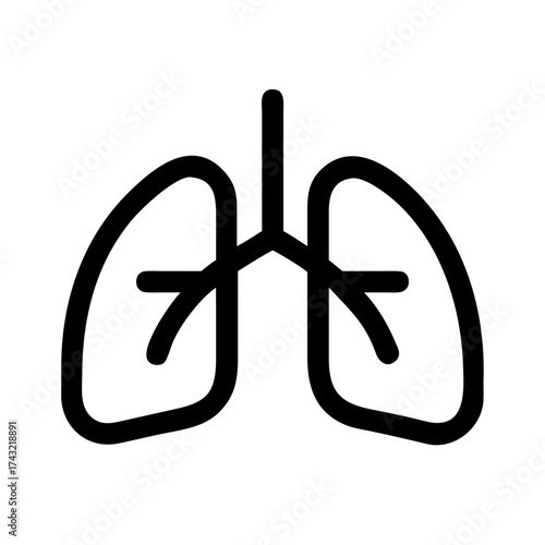 Lungs icon, representing respiratory health