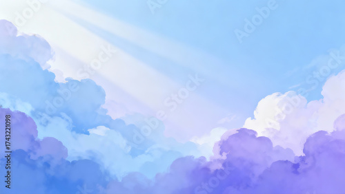 blue sky and clouds