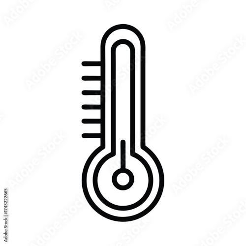 Thermometer Outline Vector Illustration