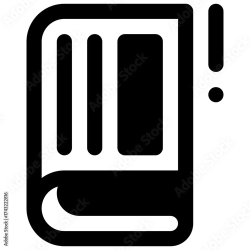 Fake news. Outlined stroke vector icon with black-filled details.