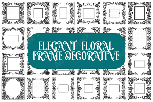Vintage Frames Set featuring beautifully detailed ornamental borders and classic flourishes.