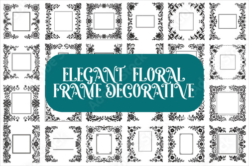 Vintage Frames Set featuring beautifully detailed ornamental borders and classic flourishes.
