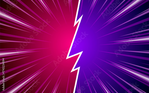 Versus in comic style background. vector illustration.