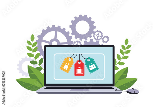 Optimizing online product tagging for enhanced e-commerce discoverability and user experience.