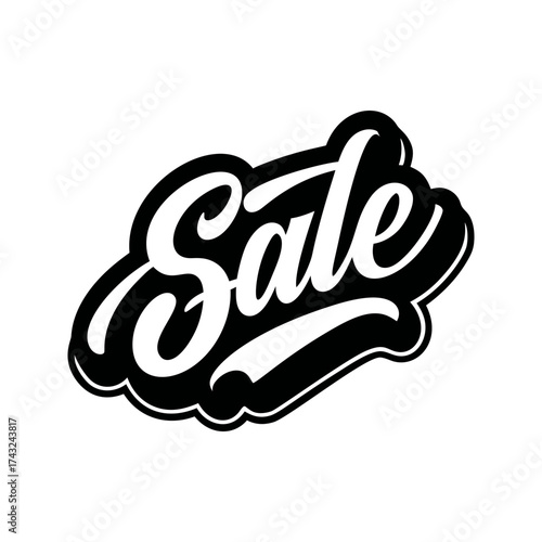 Sale Sign. Bold Typography Design