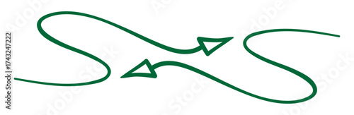 Green abstract design with a 3d wave illustration and upward arrow concept showing success for human eye anatomy mark