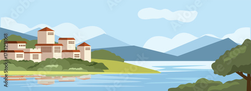 Seaside Island House Design. Lake orta italy. Beach House on Island. Island House Design. Seaside Home. Island Lakefront House Design