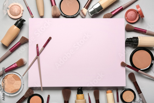 Composition with blank card...