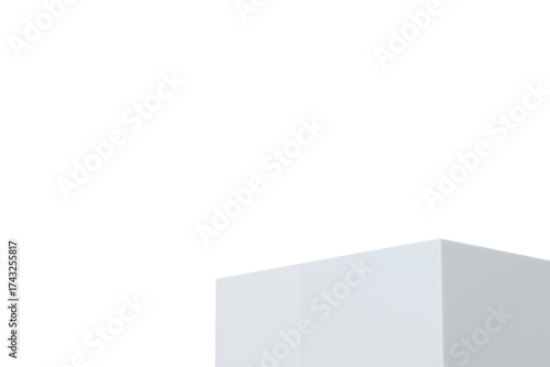 Cuadro en lienzo 3d white rectangular podium icon
