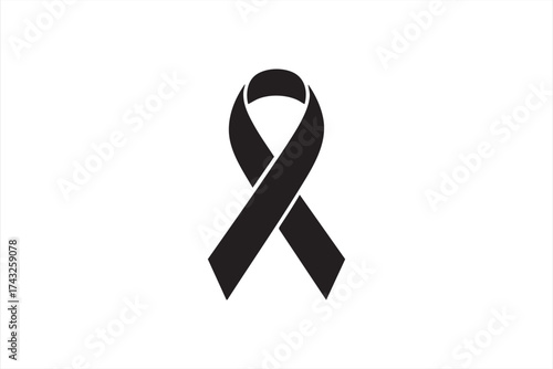 Mourning and remembrance concept icon for sympathy and solidarity