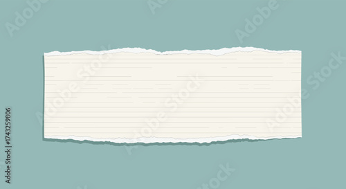 Torn Paper Texture With Horizontal Lines Background.