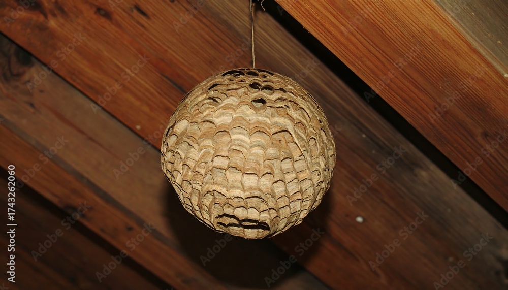 Obraz premium Suspended wasp nest