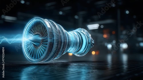 Engine technology future jet power machine industry energy turbine electricity science innovation aviation transportation futuristic design